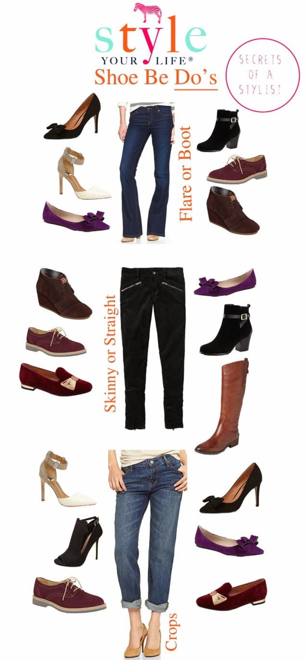 awesome quick guide on what shoes to wear with certain pant styles 0